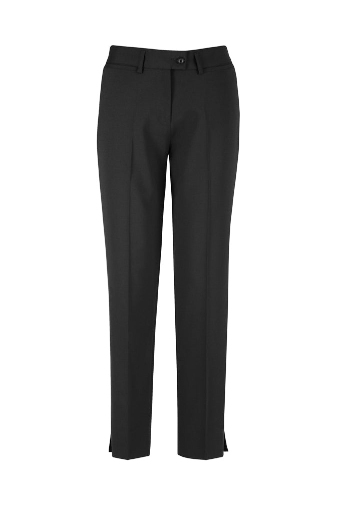 WOMENS COMFORT WOOL STRETCH SLIM LEG PANT - BLACK