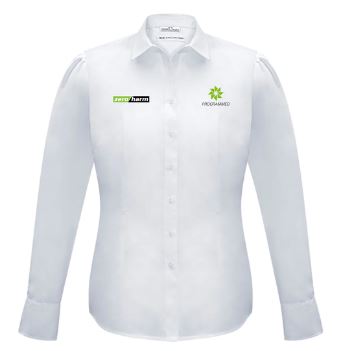 LADIES EURO L/S SHIRT - WHITE