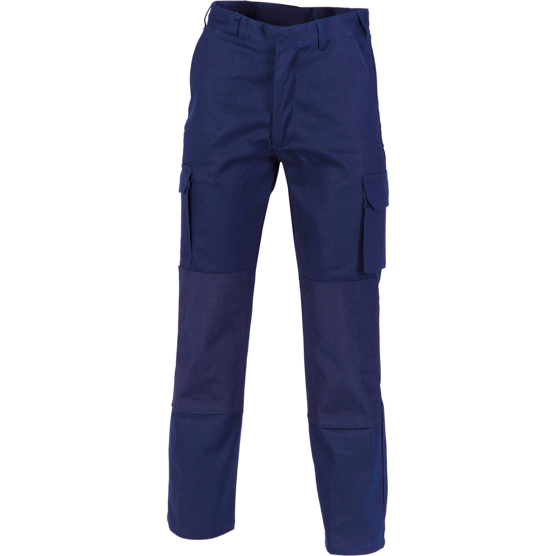 LIGHTWEIGHT COTTON CARGO PANTS - NAVY