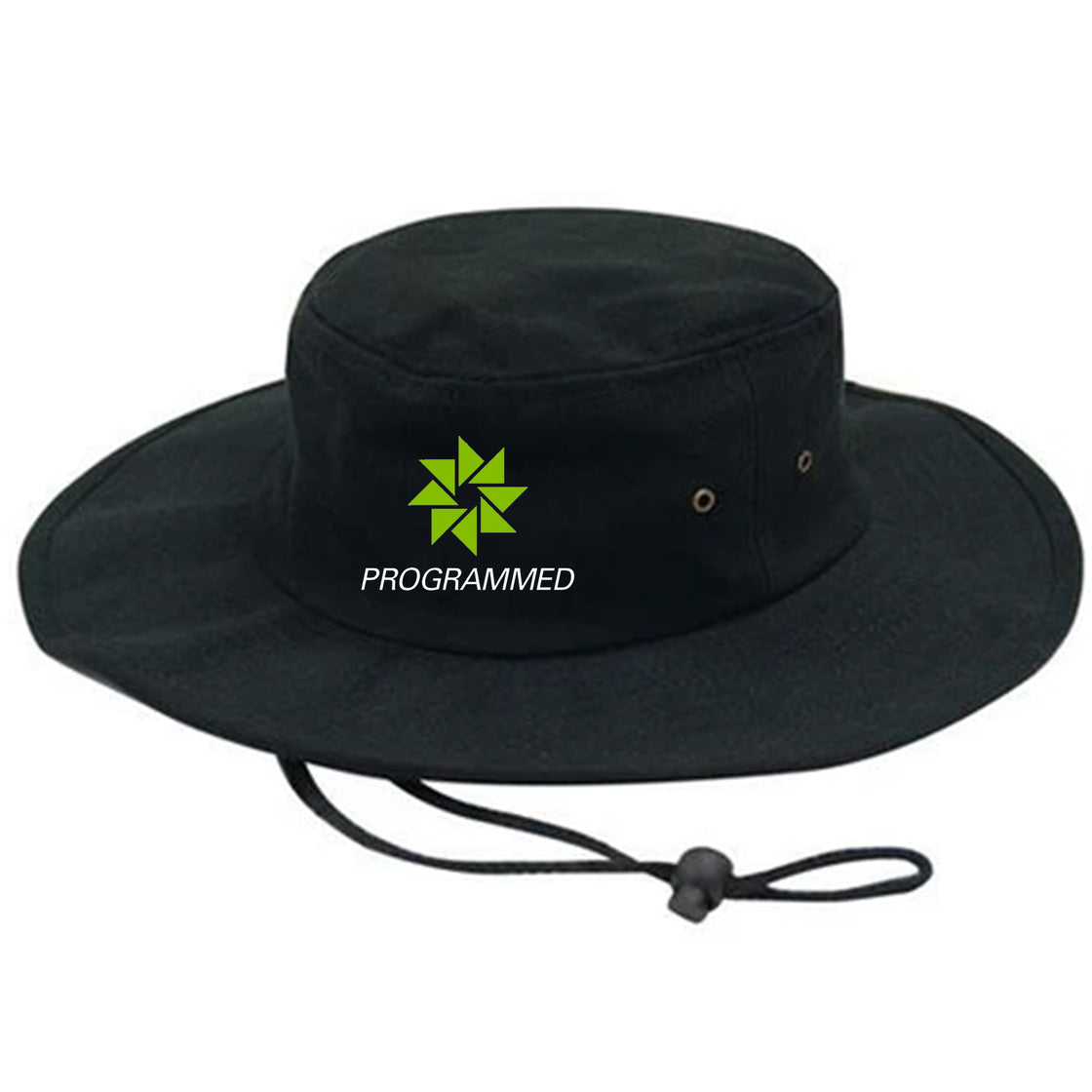 BRUSHED HEAVY COTTON HAT - BLACK