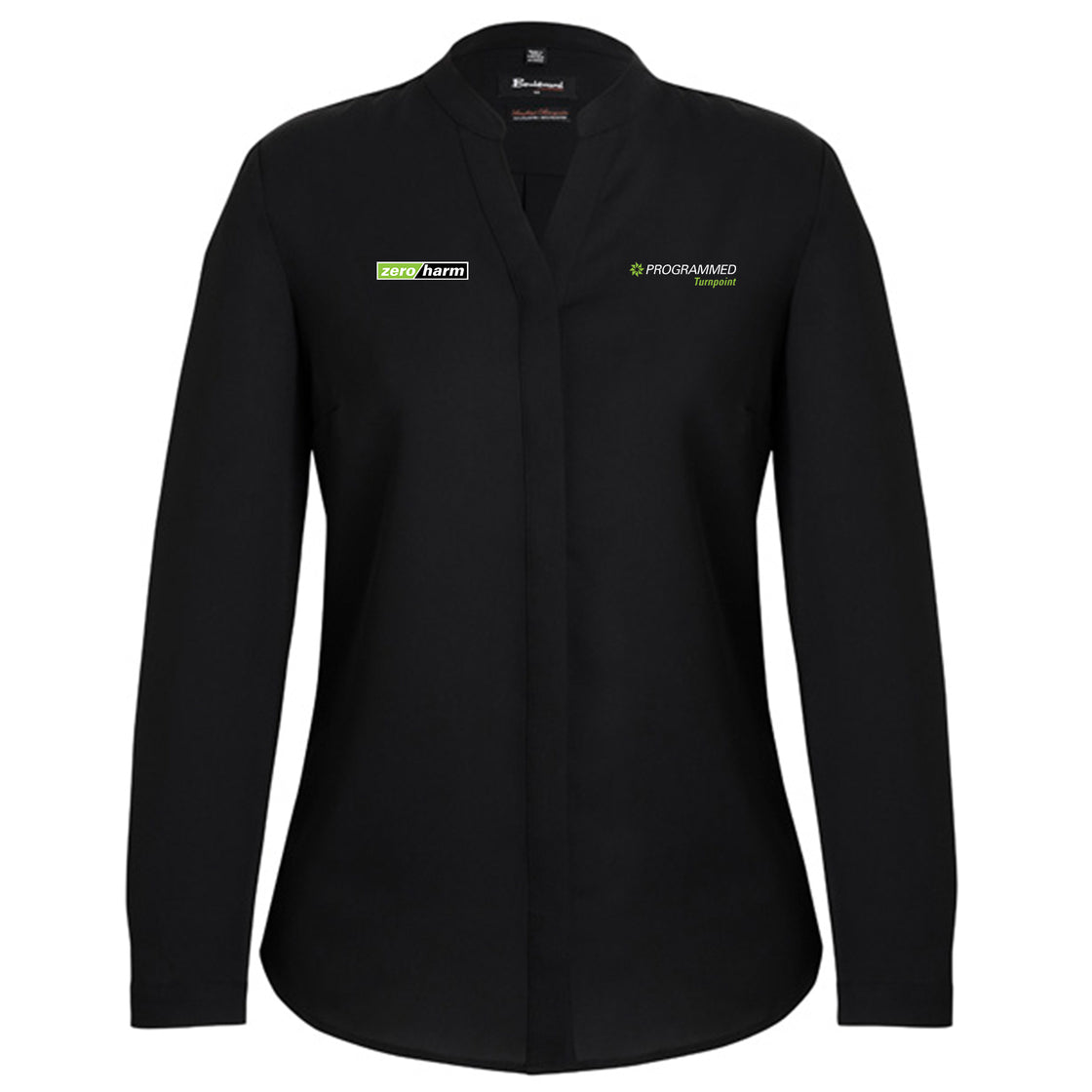 WOMENS JULIETTE LONG SLEEVE BLOUSE - BLACK