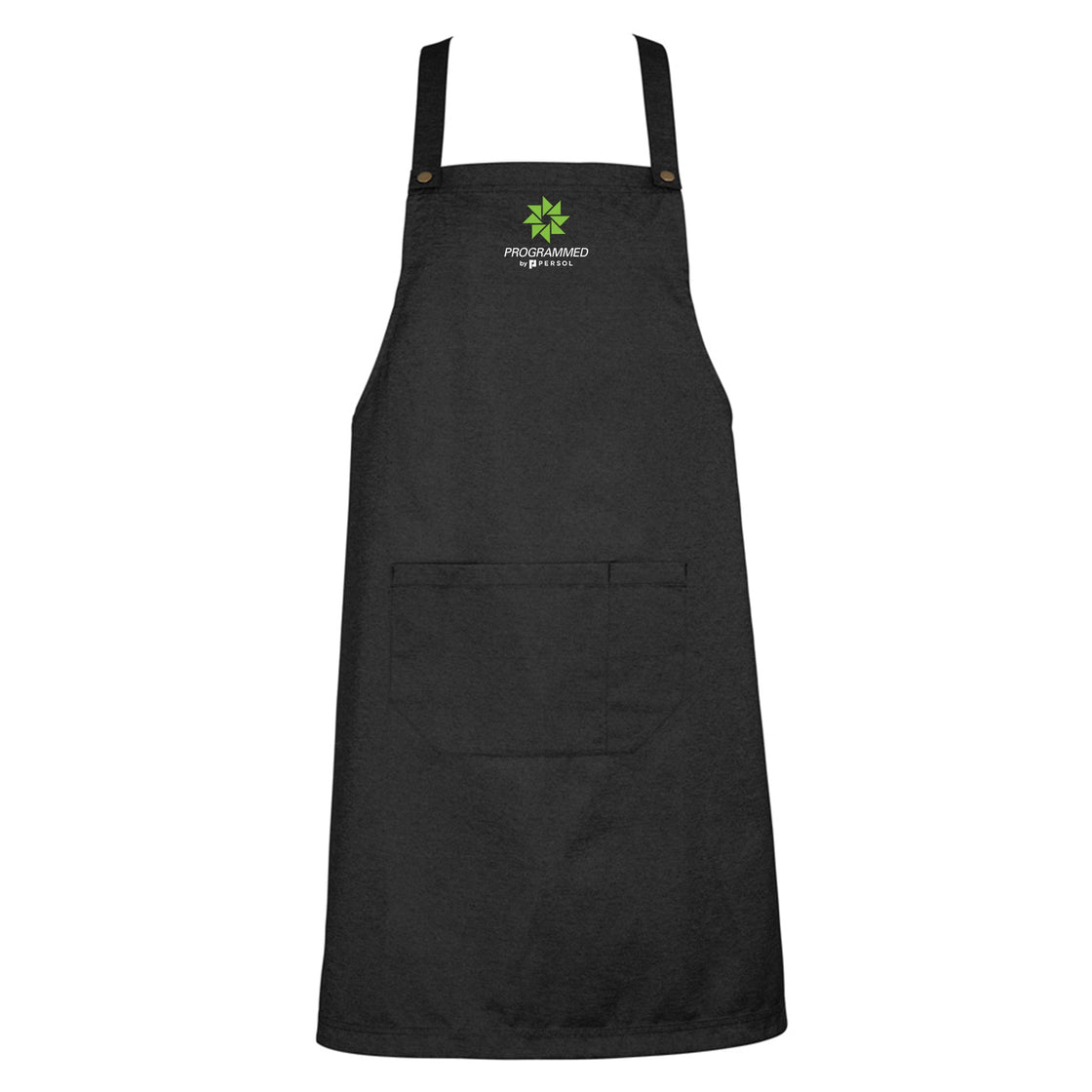 URBAN BIB APRON - BLACK DENIM