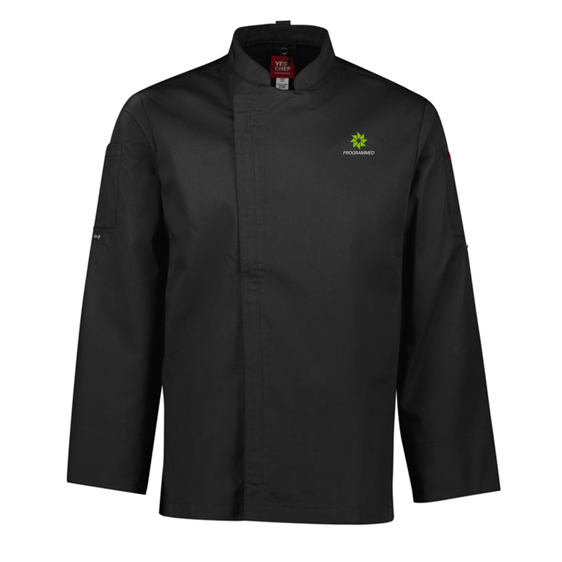 MENS ALFRESCO LONG SLEEVE CHEF JACKET - BLACK