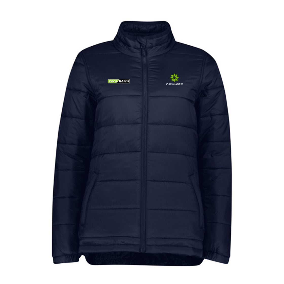 ALPINE LADIES PUFFER JACKET - NAVY