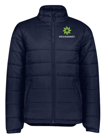 ALPINE MENS PUFFER JACKET - NAVY