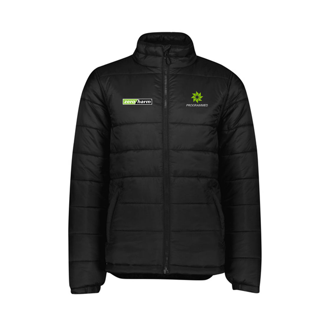 ALPINE MENS PUFFER JACKET - BLACK