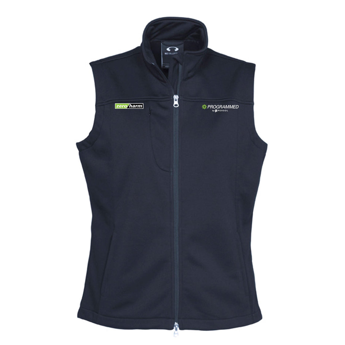 WOMENS SOFTSHELL VEST - NAVY