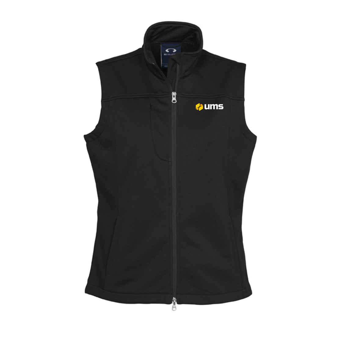 WOMENS SOFTSHELL VEST - BLACK