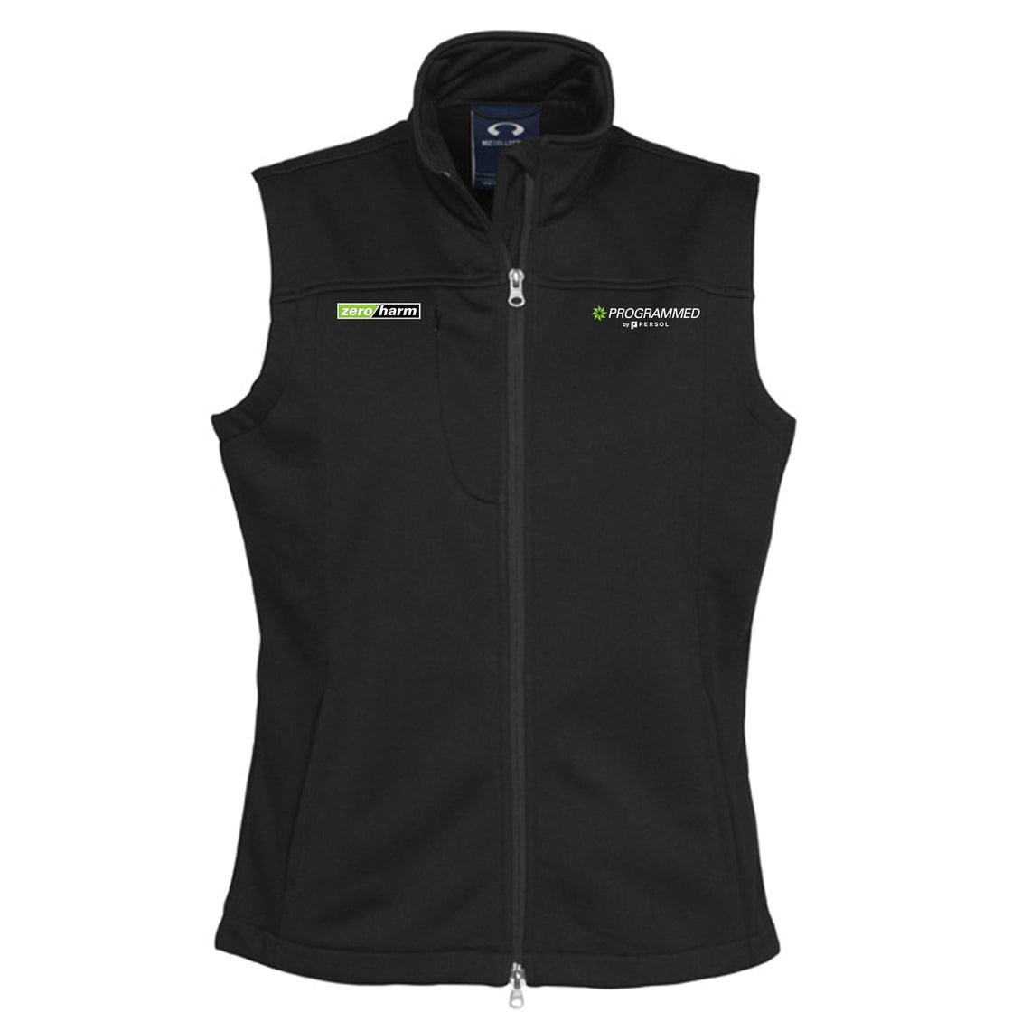 WOMENS SOFTSHELL VEST - BLACK