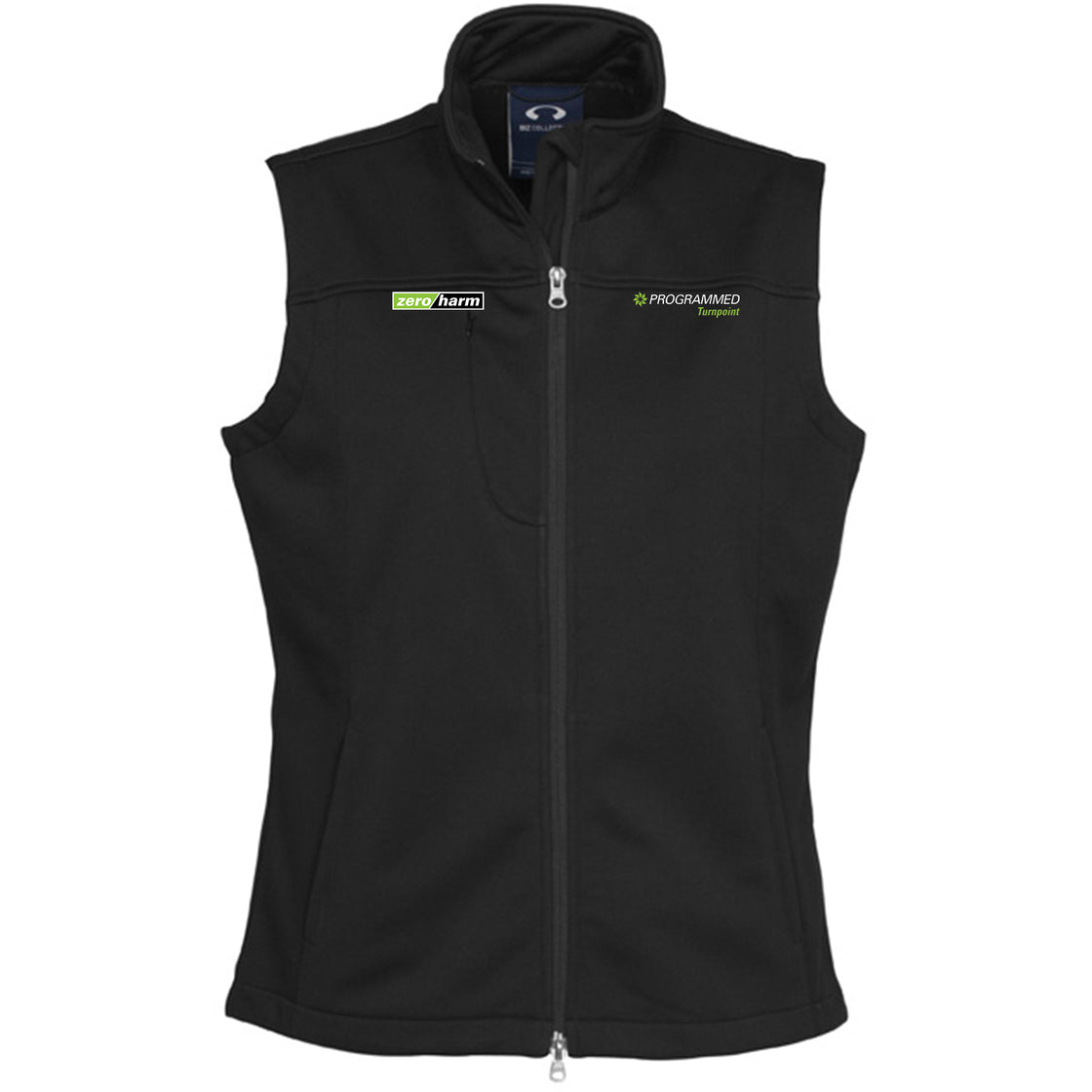 WOMENS SOFTSHELL VEST - BLACK