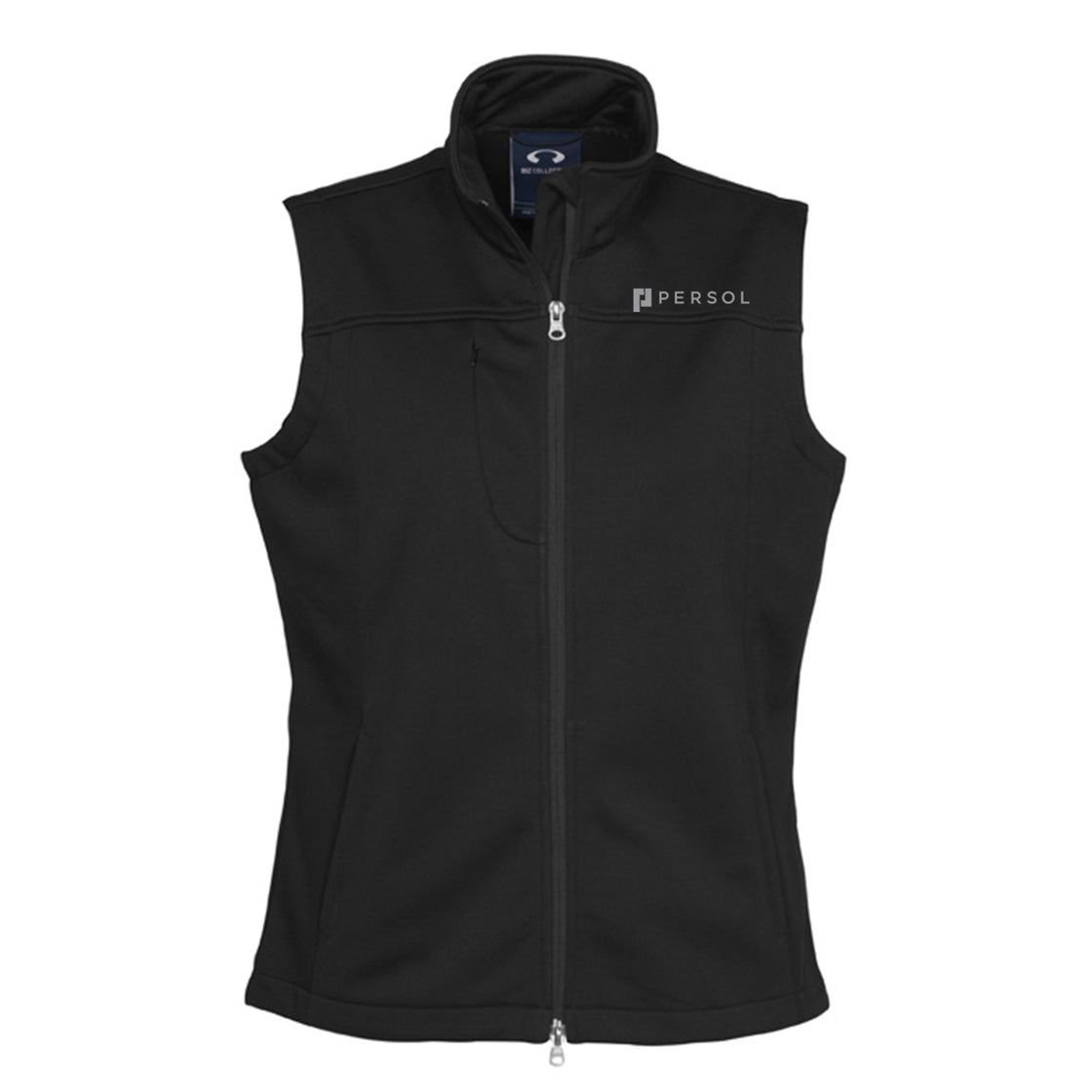 WOMENS SOFTSHELL VEST - BLACK