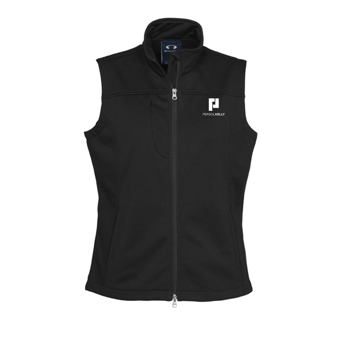 WOMENS SOFT SHELL VEST - BLACK