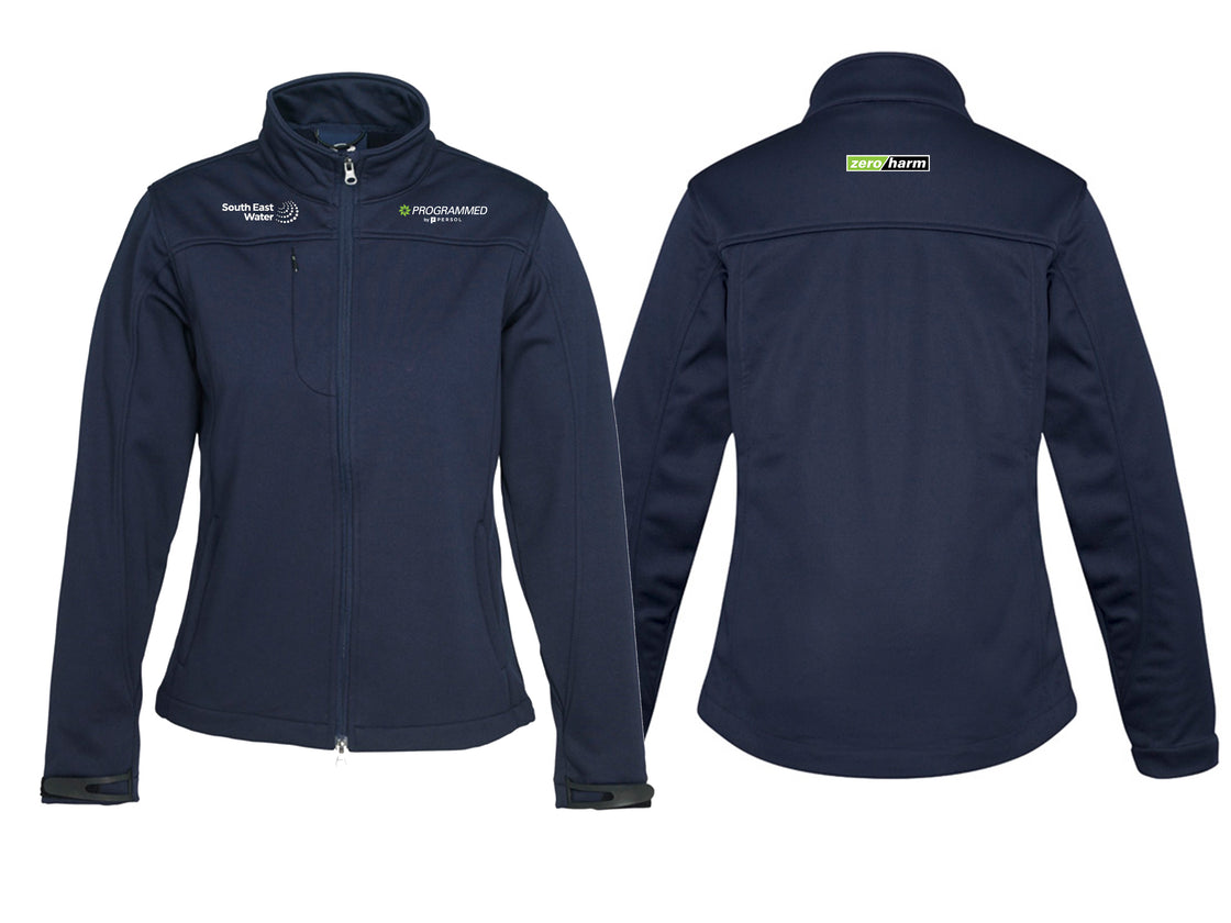 WOMENS SOFTSHELL JACKET - NAVY