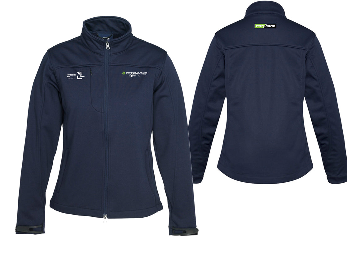 WOMENS SOFTSHELL JACKET - NAVY