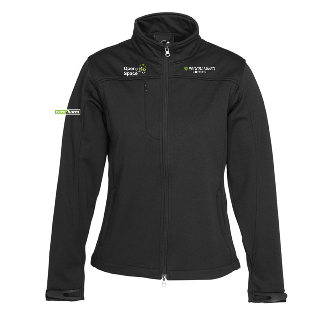 WOMENS SOFTSHELL JACKET - BLACK