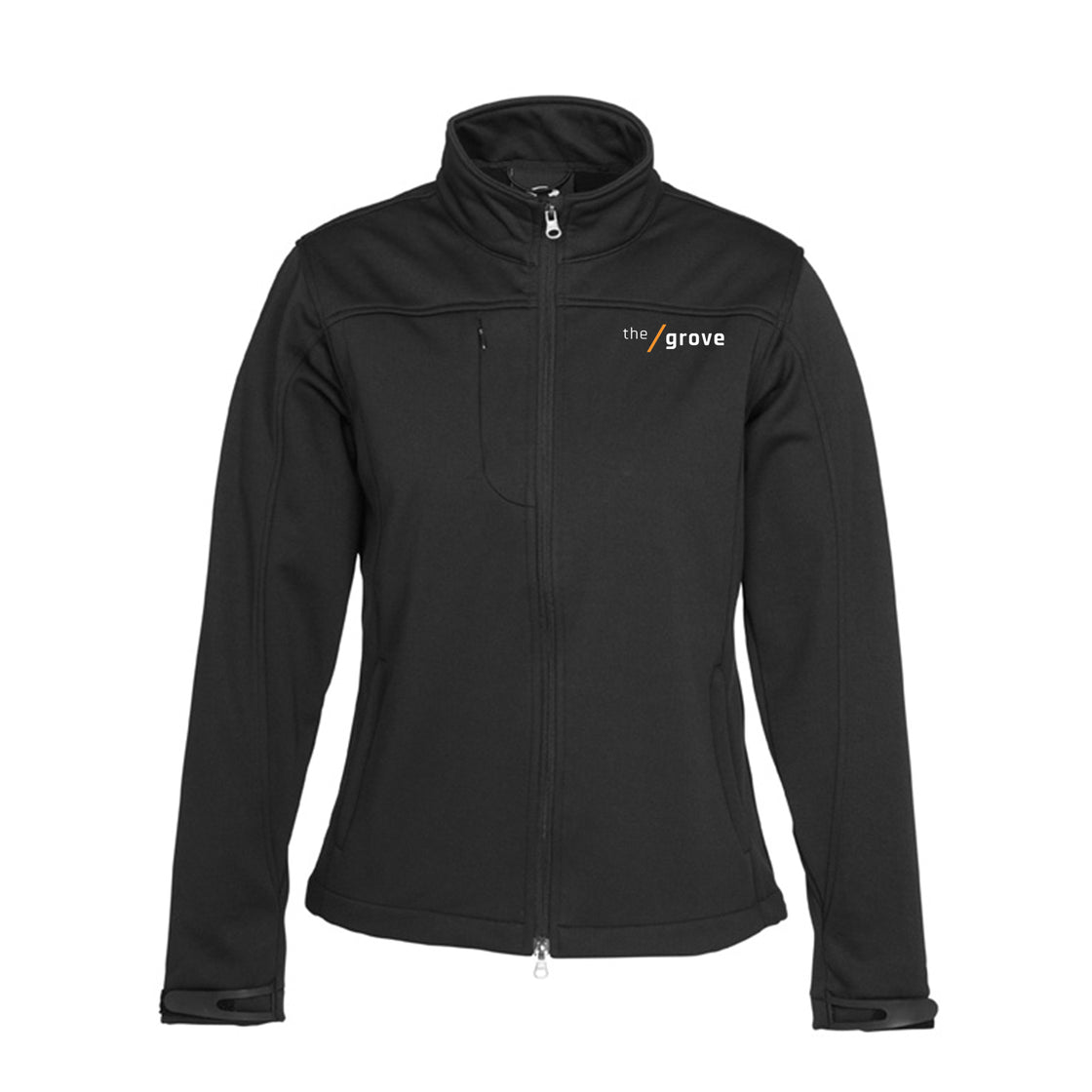 LADIES SOFT SHELL JACKET - BLACK