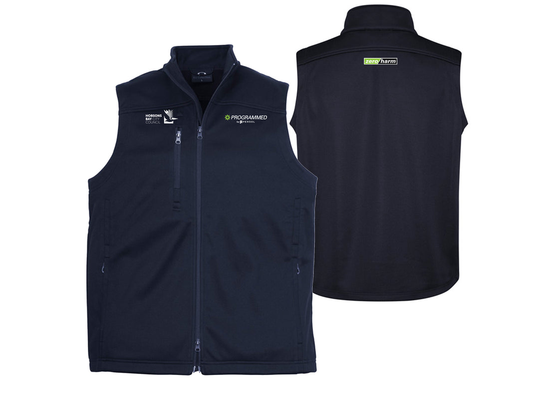 MENS SOFTSHELL VEST - NAVY