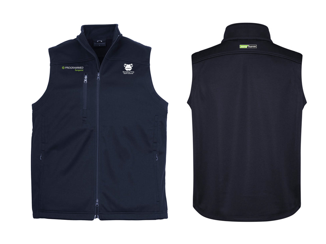 MENS SOFTSHELL VEST - NAVY