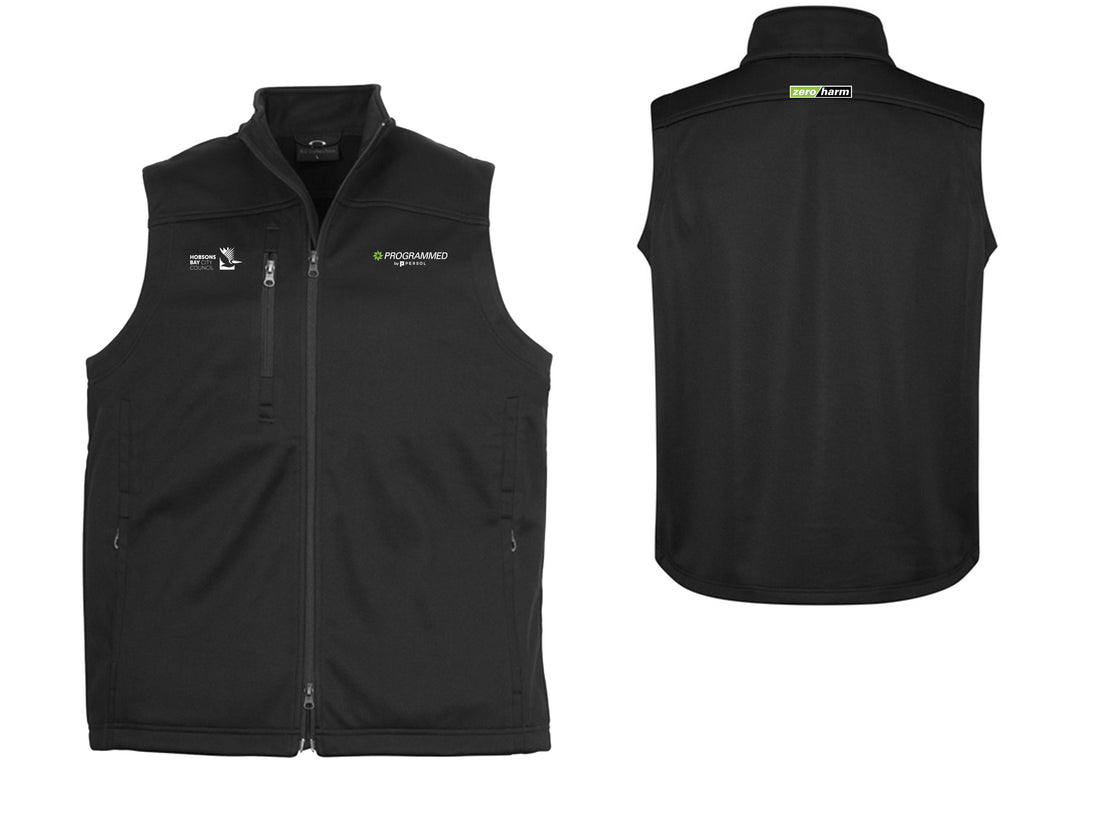 MENS SOFTSHELL VEST - BLACK