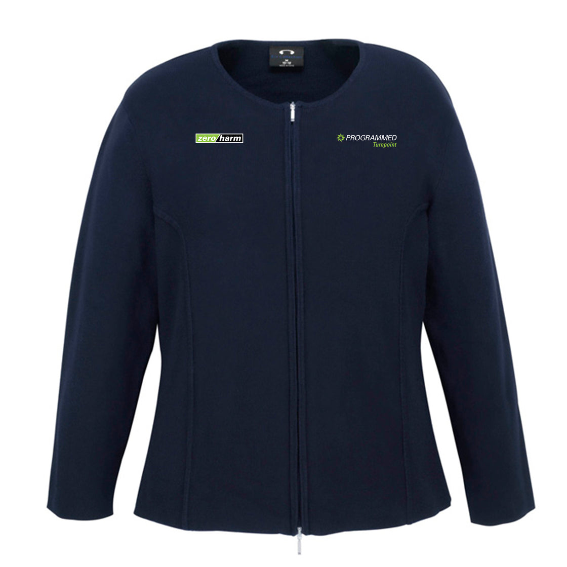 WOMENS 2-WAY ZIP CARDIGAN - NAVY