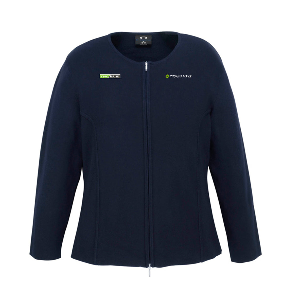 2-WAY WOMENS ZIP CARDIGAN - NAVY
