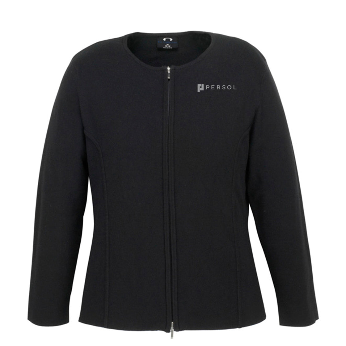 WOMENS 2-WAY ZIP CARDIGAN - BLACK