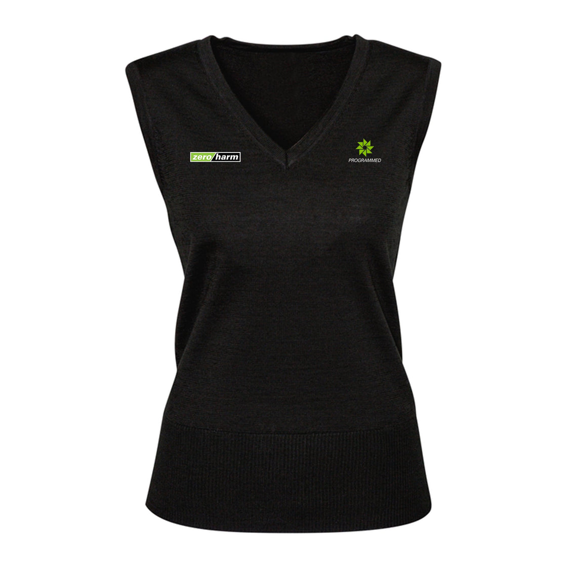 LADIES MILANO KNIT VEST - BLACK