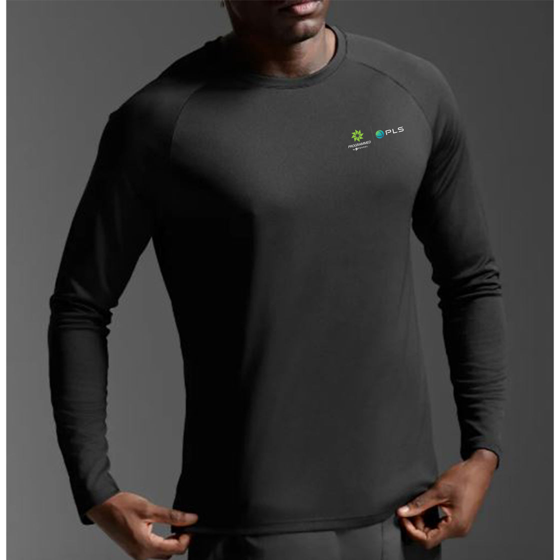 MENS AERO LONG SLEEVE TEE - BLACK