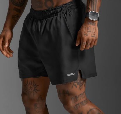 MENS AERO 5 INCH SHORTS - UNLINED - BLACK