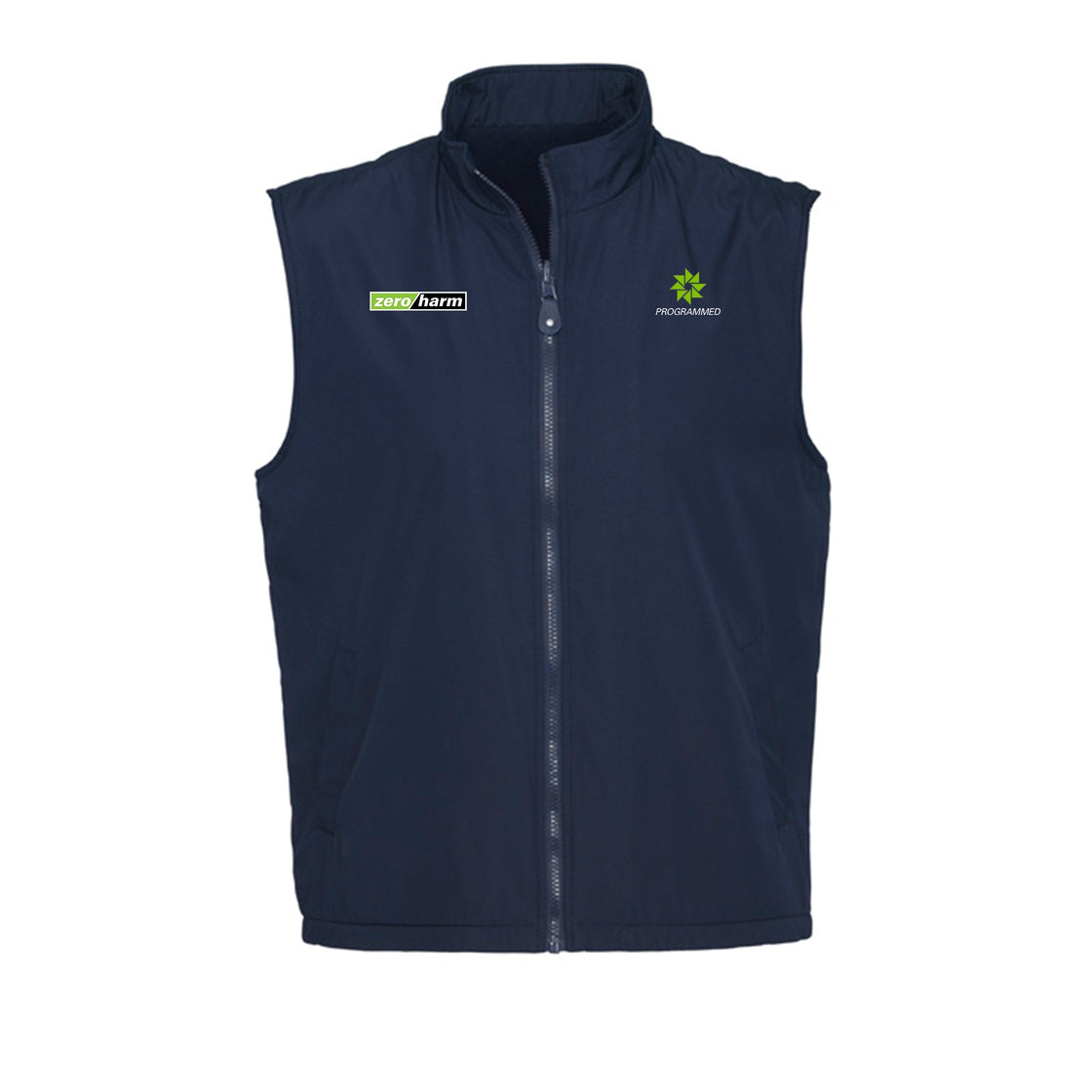 UNISEX REVERSIBLE FLEECE VEST - NAVY/NAVY