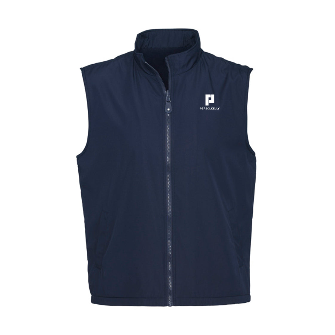 UNISEX REVERSIBLE FLEECE VEST - NAVY/NAVY