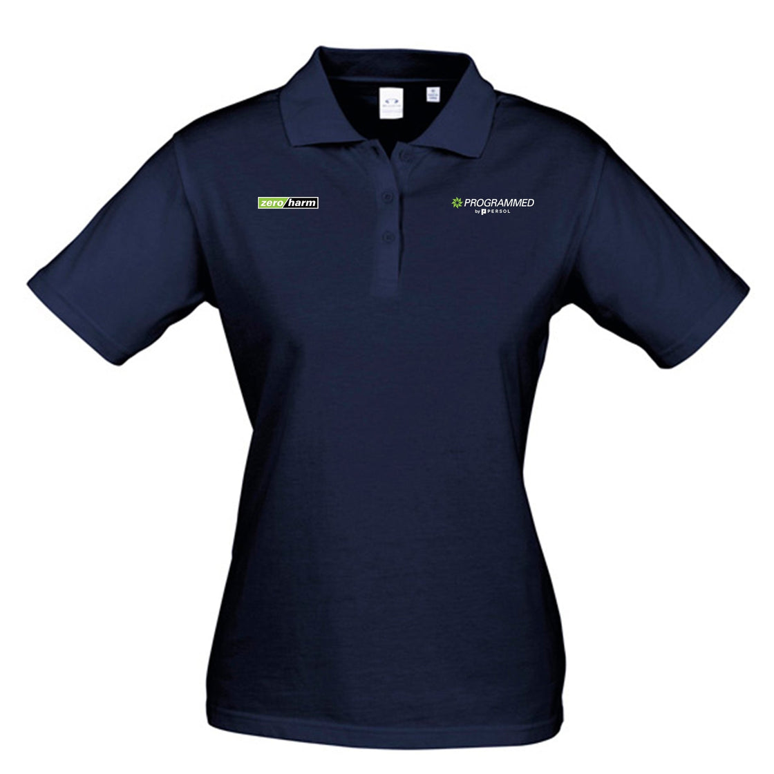 WOMENS ICE SHORT SLEEVE POLO - NAVY