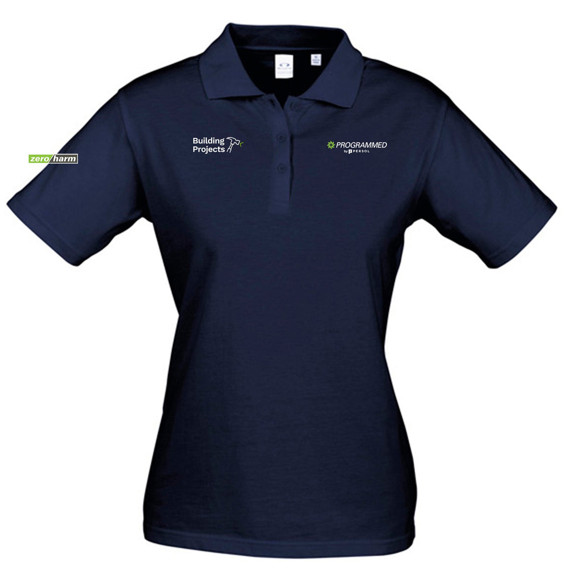WOMENS ICE SHORT SLEEVE POLO - NAVY
