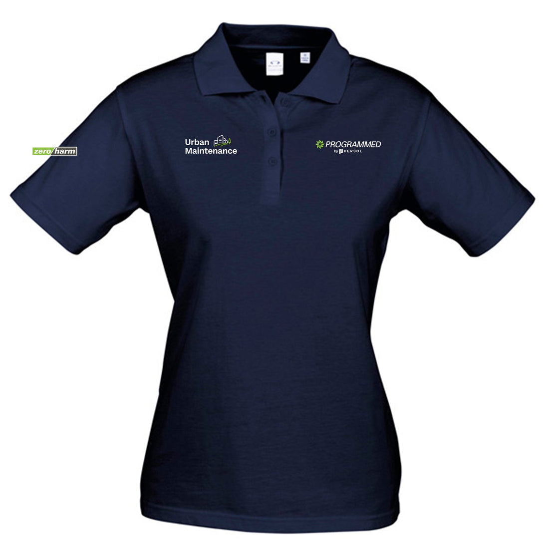 WOMENS ICE SHORT SLEEVE POLO - NAVY