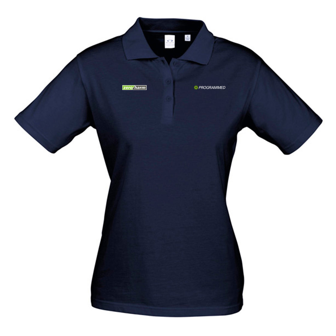 ICE WOMENS SHORT SLEEVE POLO - NAVY