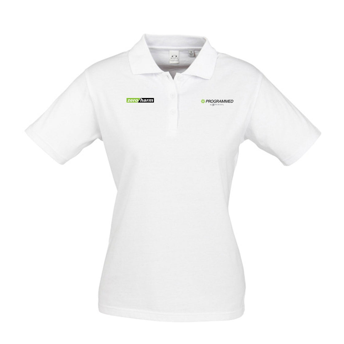 WOMENS ICE SHORT SLEEVE POLO - WHITE