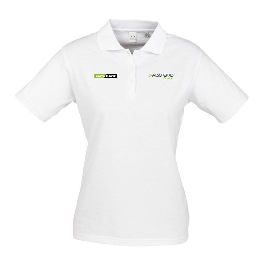 WOMENS ICE SHORT SLEEVE POLO - WHITE