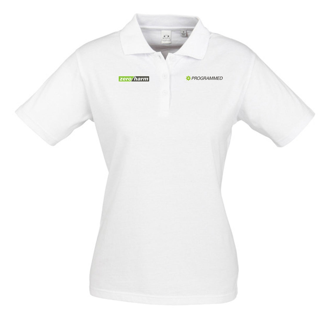 ICE WOMENS SHORT SLEEVE POLO - WHITE