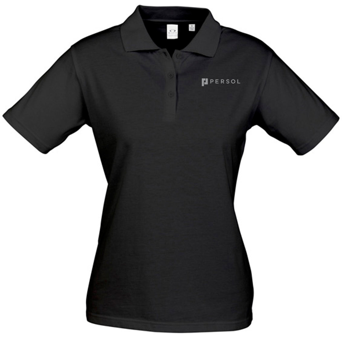 LADIES ICE SHORT SLEEVE POLO - BLACK