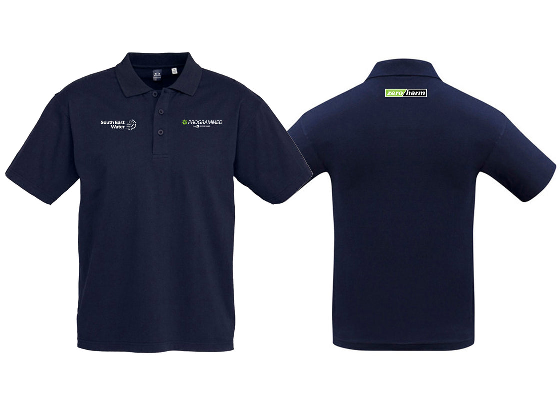 MENS ICE SHORT SLEEVE POLO - NAVY