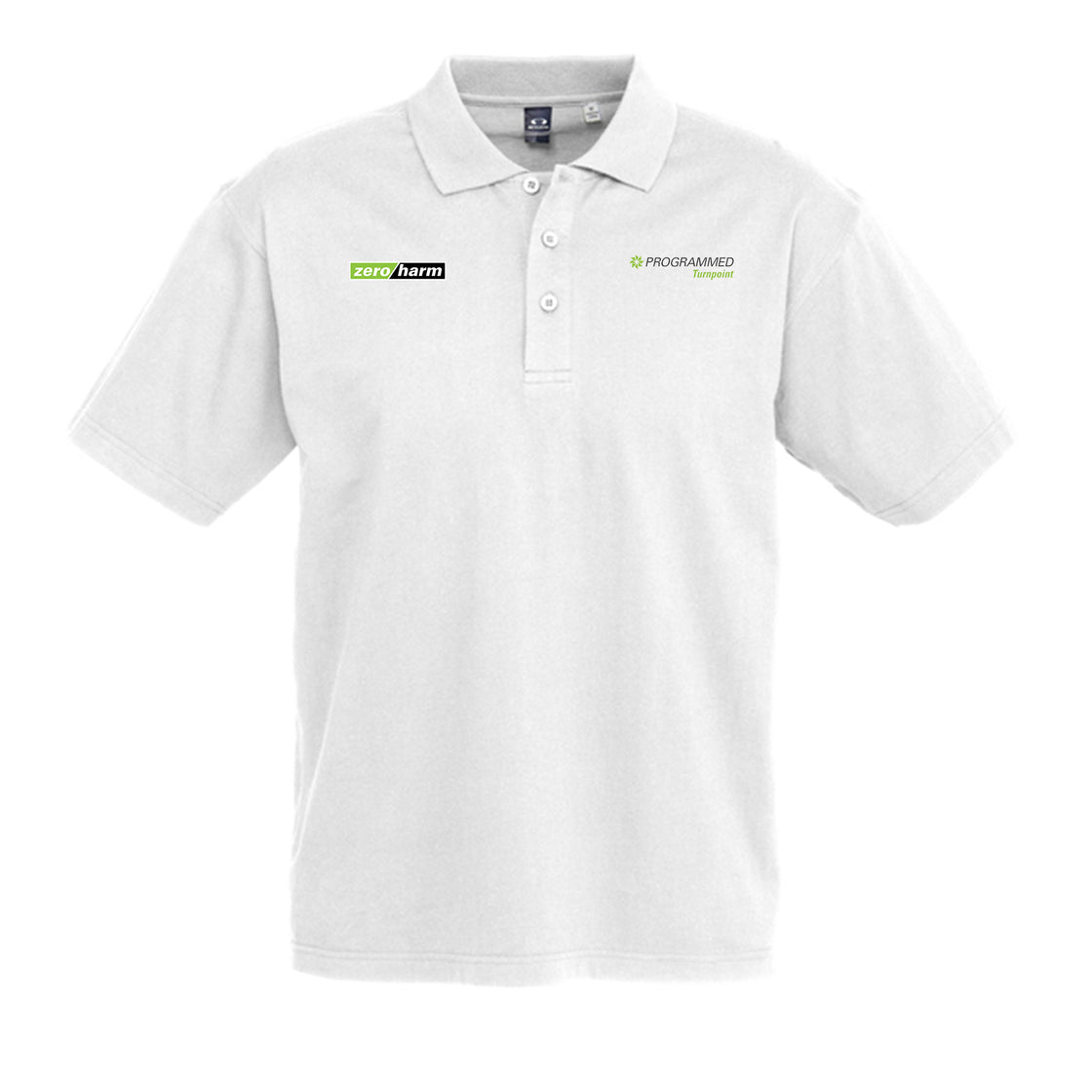 MENS ICE SHORT SLEEVE POLO - WHITE