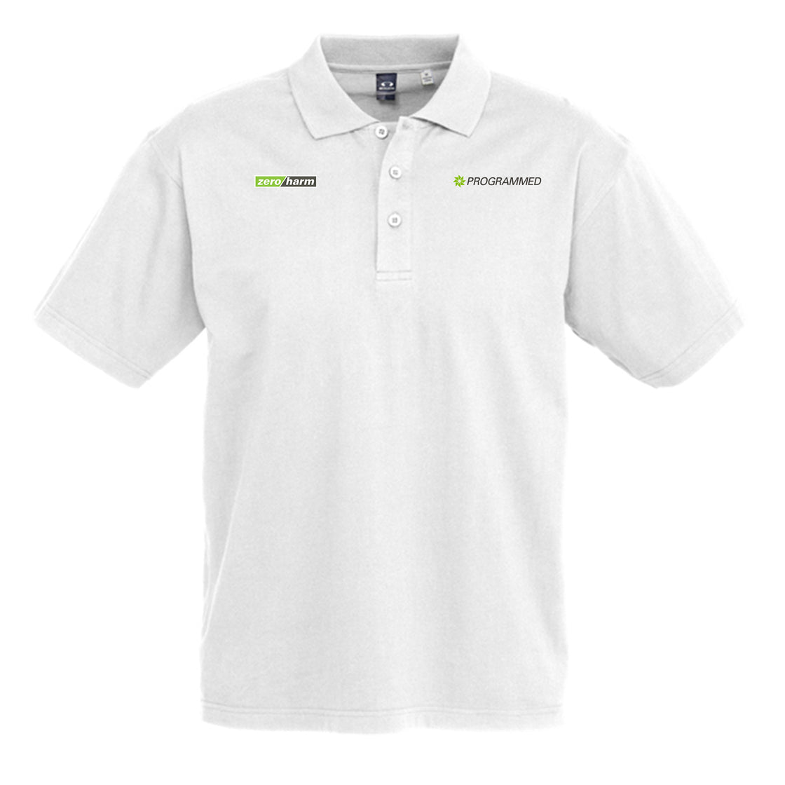 ICE MENS SHORT SLEEVE POLO - WHITE