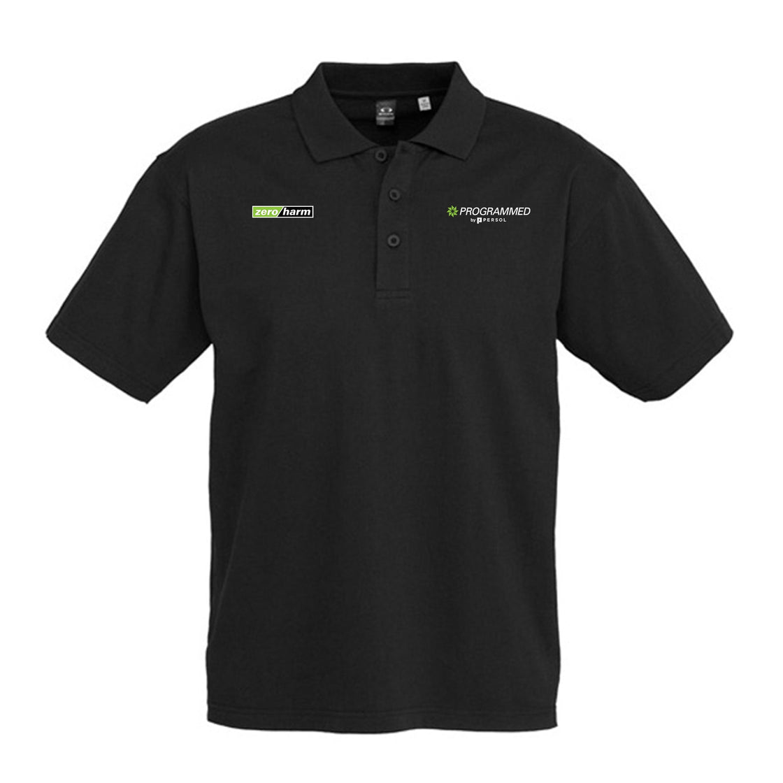 MENS ICE SHORT SLEEVE POLO - BLACK