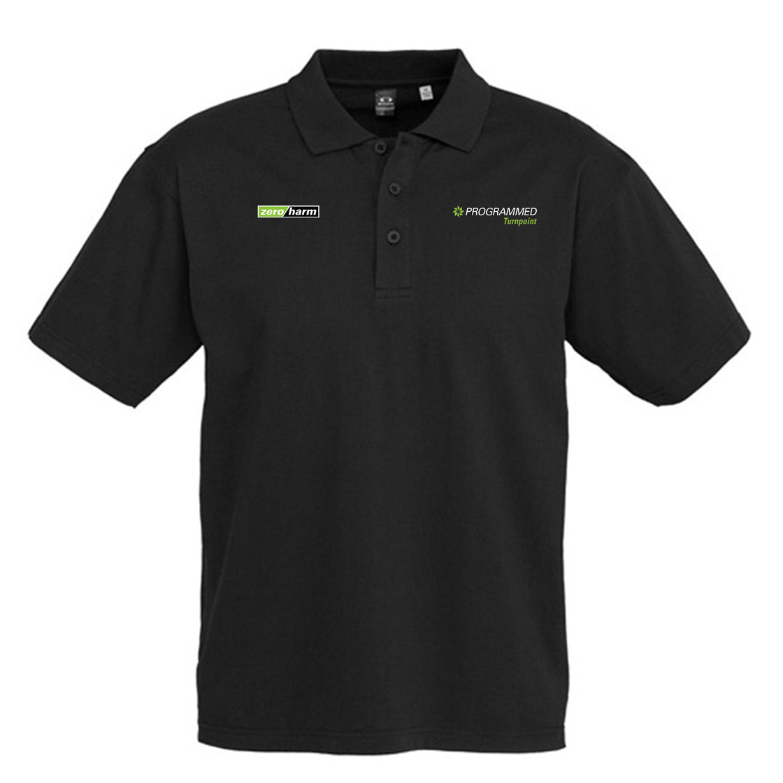 MENS ICE SHORT SLEEVE POLO - BLACK