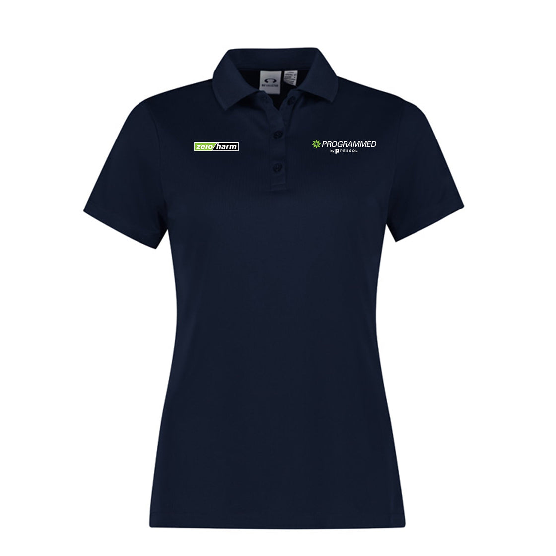 WOMENS ACTION SHORT SLEEVE POLO - NAVY