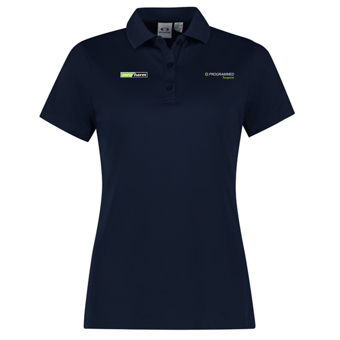 WOMENS ACTION SHORT SLEEVE POLO - NAVY