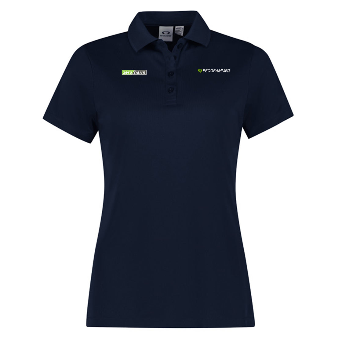 ACTION WOMENS SHORT SLEEVE POLO - NAVY