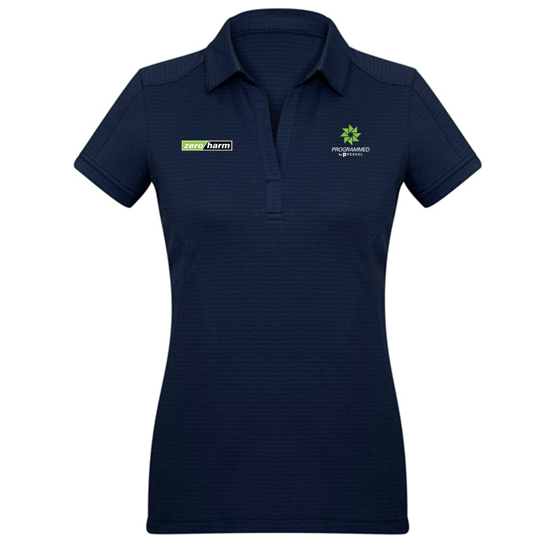 WOMENS PROFILE SHORT SLEEVE POLO  - NAVY