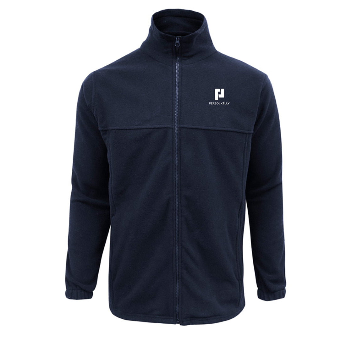 MENS PLAIN MICRO FLEECE JACKET - NAVY