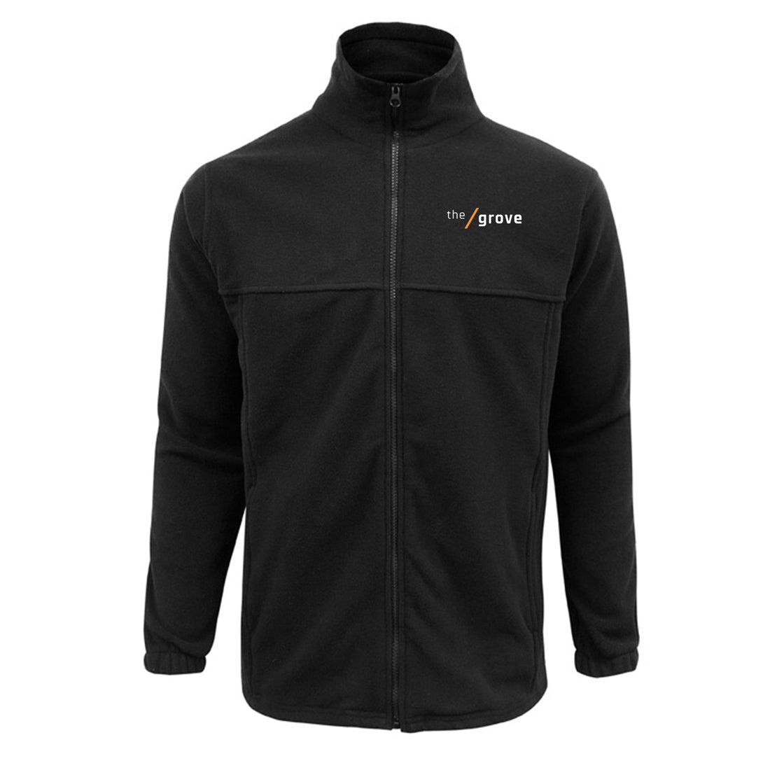 MENS PLAIN MICRO FLEECE JACKET - BLACK